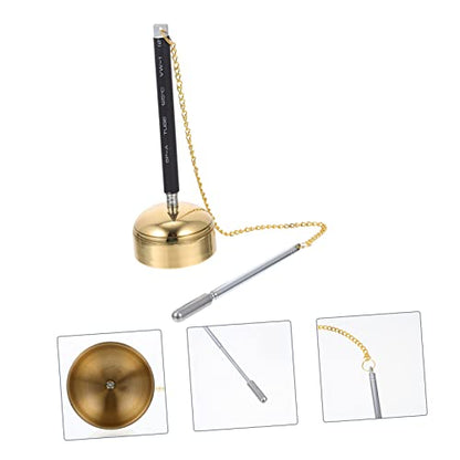 Toyvian Telescopic Meditation Sound Chime Handbell Buddhist Instrument for Prayer and Healing Lightweight Compact Design for Temple Rituals and Stress Relief