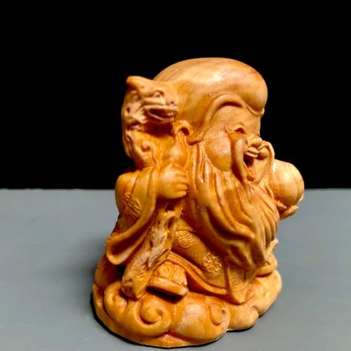 Antique Character Statue Accents Zen Meditation Wood Sculpture Decor for Living Room Spa Or Yoga Studio Centerpiece Books Living Room Bedroom Ornament