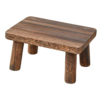 Homoyoyo Meditation Buddhist Stool Mini Square Stool Wooden Coffee Wood Small Bench Zen Kneel Sitting