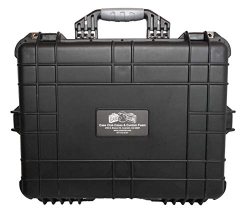 Case Club 8 Pistol and 12 Magazine Pre-Cut Heavy Duty Waterproof Case with Included Silica Gel Canister to Help Prevent Gun Rust - style: Standard Version