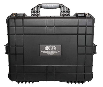 Case Club 8 Pistol and 12 Magazine Pre-Cut Heavy Duty Waterproof Case with Included Silica Gel Canister to Help Prevent Gun Rust - style: Standard Version