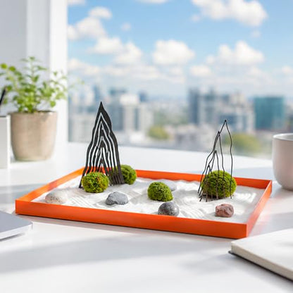 1.6T Corten Steel Korean Zen Garden Decorative Object for Mindful Living (S)
