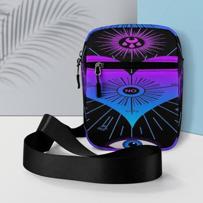 Stylish Messenger Bags Easy to Clean, Sling Backpack with Zipper, Crossbody Bag for Gym - color: Picture(348)