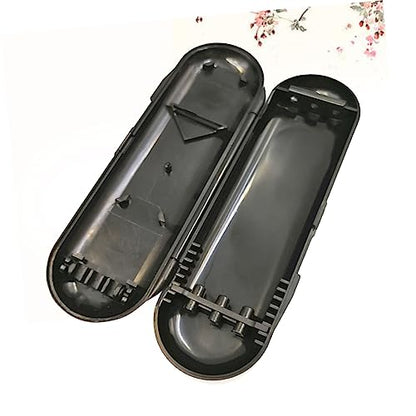 KOMBIUDA 2Pcs Portable Carrying Box Durable Plastic Storage Case for Lightweight and Compact Holder for Black