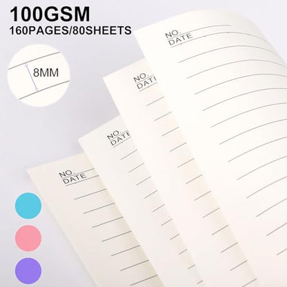 3Pcs A6 Spiral Notebook,Inspirational Journal,Motivational Journal for Women Men,Spiral Journal Notebook College Ruled Daily Diary for School,Travel,Business,Work (3Pcs -A6 Always Mix Light) - color: 3pcs -A6 Always Mix Light