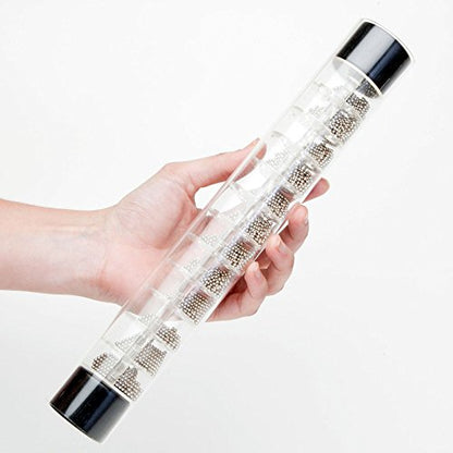 Bits and Pieces - Rain Fall Stick-Listen to Natural Sound of Rainfall and Watch Metal Balls Fall in Clear Acrylic Rain Stick - Music Rainstick