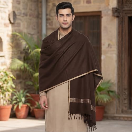 Men's Shawl Lightweight – Soft Cashmere Feel Scarf for Men, All Season - Summer Travel Wrap, Breathable
