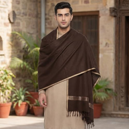 Men's Shawl Lightweight – Soft Cashmere Feel Scarf for Men, All Season - Summer Travel Wrap, Breathable