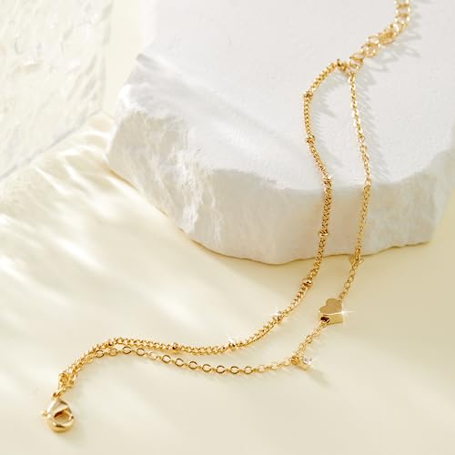 3mm Diamond Classic Tennis Bracelet for Women Dainty, Gold Jesus Cross Bracelets Trendy, 14K Gold Plated Heart/Evil Eye/Pearl/Starfish & Seashell Charm Bracelets for Women Bulk - style: Heart-Silver