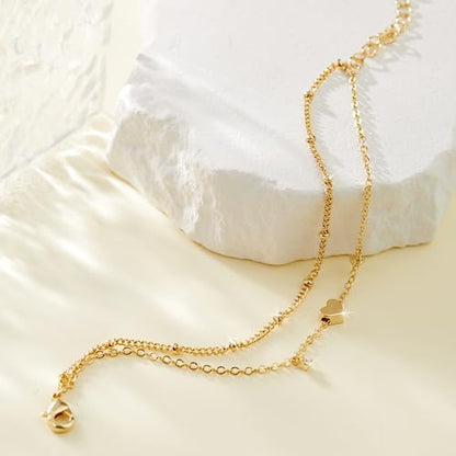 3mm Diamond Classic Tennis Bracelet for Women Dainty, Gold Jesus Cross Bracelets Trendy, 14K Gold Plated Heart/Evil Eye/Pearl/Starfish & Seashell Charm Bracelets for Women Bulk - style: Heart-Silver