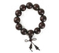 Men’s mala bracelet,Healing Bracelet, natural red sandalwood, 12 beads 20mm, 9.8" stretch, handmade for meditation, blessing & luck, with gift pouch.