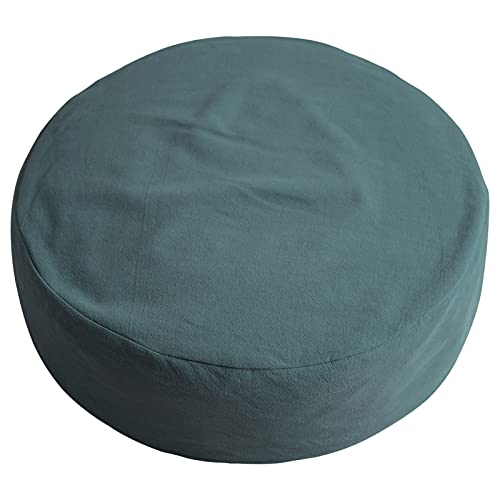 Round Meditation Chair Cushion,Breathable Cotton Linen Seat Cushion,for Yoga Tatami Meditation Cushion Washable Meditation Floor Cushion Pillow (Green,30cm(12inch)) - color: Green, size: 30cm(12inch)