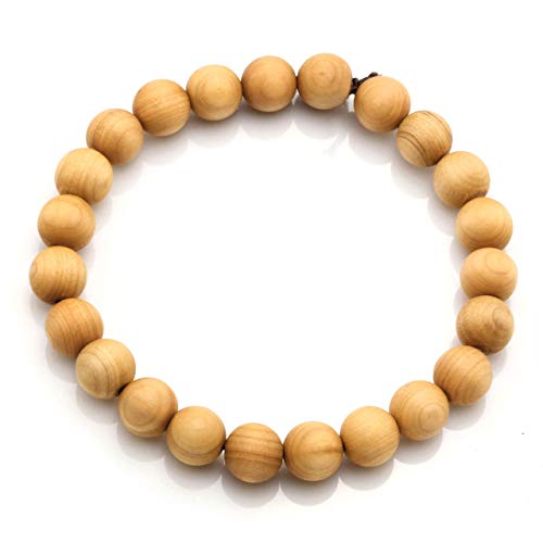 Men Women Wooden Bead Bracelet Natural Wood Yoga Bracelet Bangle - color: E3:1pcs 8mm