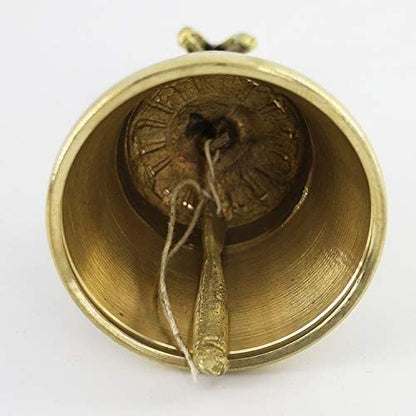 Tibetan Buddhist Meditation Bell And Dorje Set, Tibetan Buddhist Meditation Bell And Dorje Set Of Brass Hand Bells For Meditation, Prayer, Reiki, Wakefulness, Concentration, Healing(Size:6inch) - size: 6inch