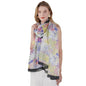 100% Mulberry Extra Large Silk Pashmina Scarf Shawls And Wraps For Women Evening Dress Summer Travel Floral Blanket - color: 76 Yellow