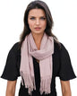 Ocomfly 100% Pashmina Scarf for Women - Premium Womens Scarves - Gift Boxed - Shawls or Wraps - Ultra Soft and Warm - color: Dusty Rose