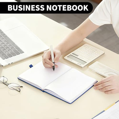 Heture Hardcover Notebooks, A5 Blank Notebook for Writing 160 Pages, 8.2 x 5.5 inch, Classic Blank Notebooks for College/Work/Travel (Blanked-1 Pack, Black) - color: Black, style: Blanked-1 Pack