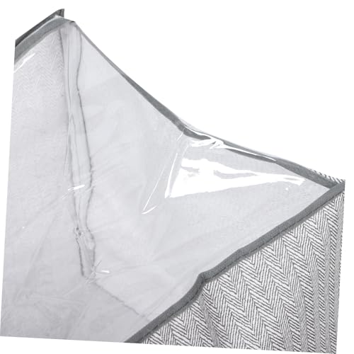 Vaguelly Large Capacity Foldable Storage Bag Organizer for Clothes and Blankets Heavy-Duty Fabric Zipper for Closet Organization and Moving Supplies