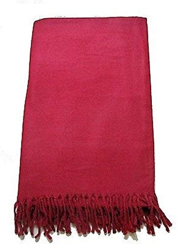 Wool Meditation Shawl Tibet Monks Burgundy Red 100% from Tibet Yoga Meditation