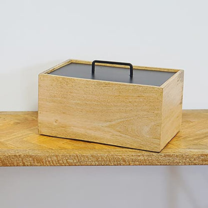 Posh Living Storage Box, Brown, Size (W x D x H): Approx. 10.4 x 6.5 x 6.5 inches (26.5 x 16.5 x 15.5 x 15.5 x 41346 cm)