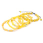 5Pcs Healing Crystal Bracelet for Women Men, Handmade Adjustable Gemstone Bracelets Beaded Reiki Energ Bracelet Set Jewelry Gifts for Women Men - color: Citrine