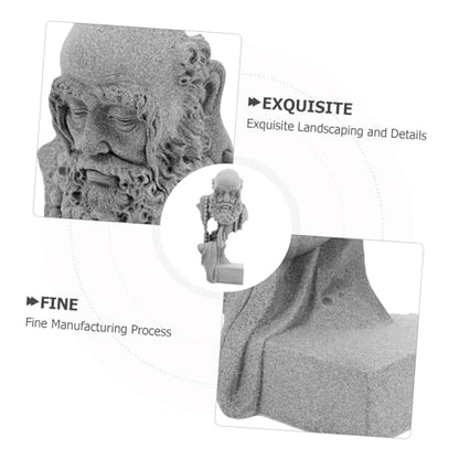 1pc Sleeping Buddha Statue Stone Outdoor Sculpture for Zen Garden Decor Compact Celestite Powder Figurine for Entryway and Meditation Spaces