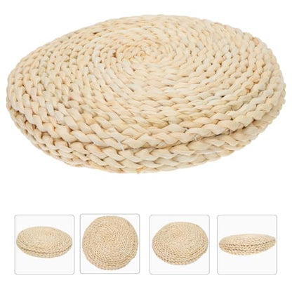 Comfy Corn Bran Meditation Mat Handwoven Seat Pad Longevity Eco-Friendly Great for Decor Relax