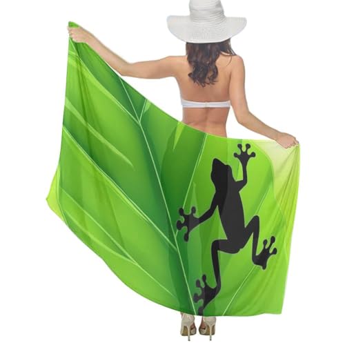 Fashion Chiffon Beach Sarong Sheer Swimsuit Wrap Tranel Long Scarf Decor - color: Color574