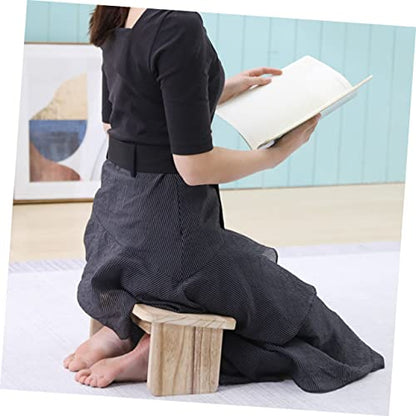 BESPORTBLE Buddha Kneeling Stool Pool Foldable Stool Saddle Stool Japanese Stools Stool with Wheels Meditation