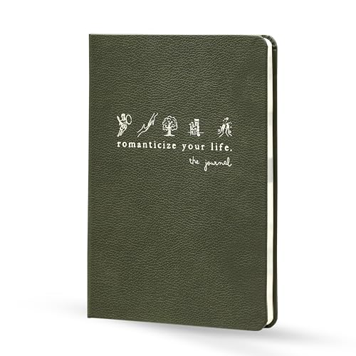 Journal To Romanticize Your Life: Reflection Manifestation Journal for Mindfulness, Guided Mindfullness Green (single) (+200 Tips, Authenticity, Minimalism, Men&Women) - size: single