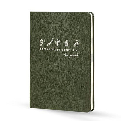Journal To Romanticize Your Life: Reflection Manifestation Journal for Mindfulness, Guided Mindfullness Green (single) (+200 Tips, Authenticity, Minimalism, Men&Women) - size: single