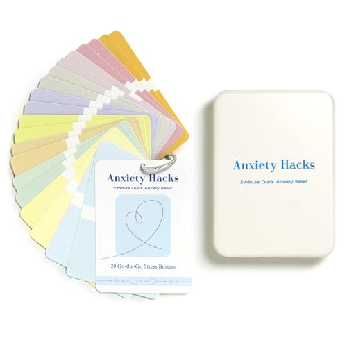 Anxiety Relief Cards – Gentle Affirmation Cards for Women and Teens – Mindfulness, Meditation, Motivational and Coping Skills Support – Thoughtful Gift for Stress Relief & Self-Care