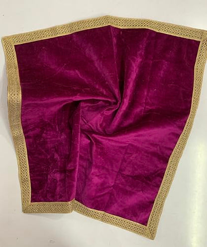 SMMS Spiritual Velvet Table Cloth Altar Tarot Spread (Wine, Medium- 61cm*61cm/ 24inch*24inch) - color: Wine, size: Medium- 61cm*61cm/ 24inch*24inch
