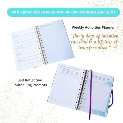 Journals for Women - Inspired to Be Me Journal -Self Care Gifts for Women - Journal with Weekly Intention & Reflection Pages - Gift for Women's Personal Growth & Healing Journey - Includes Inspirational Poem - color: Plum