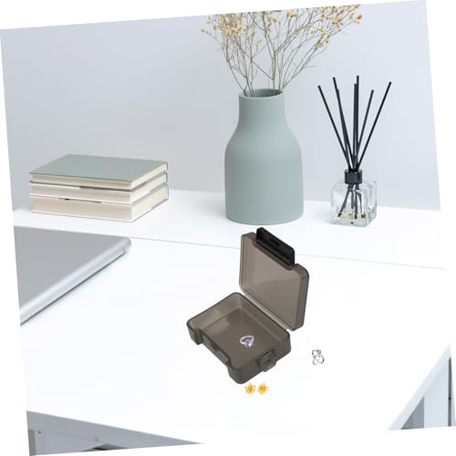 ABOOFAN Clear Stackable Plastic Storage Box for Jewelry Small Accessories Versatile Organizer for Crafts Beads and Small Items Elegant Design for Travel Everyday Use Compact