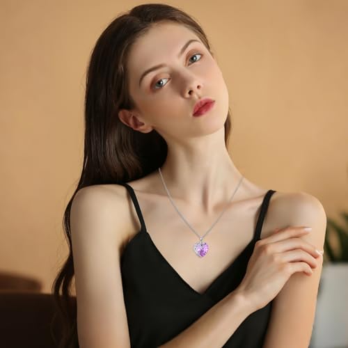 Tree of Life Necklace for Women 925 Sterling Silver Crystal Tree of Life Pendant Necklace Crystal Pendant Jewelry Gift for Women