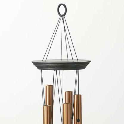 Woodstock Wind Chimes My Butterfly Chime, Bronze Aluminum Tubes, Small 21-Inch, Light Airy Sound Wind Chime for Outdoor Decor for Garden