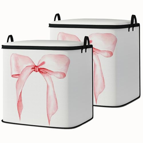Large Comforter Storage Bag with Zipper,Closet Organizer for Clothes/Blankets/Quilts/Pillows,Fabric Storage Bags with Portable Handles 95L(2-Pack) - color: 10