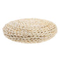 Straw Weave Meditation Cushion 30x6cm Handmade Tatami Yoga Seat Mat with Space Cotton Filling, Hand-Woven Worship Cushion for Indoor Meditation and Yoga
