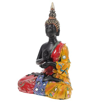 Ipetboom Delicate Buddha Statue Resin Sculpture for Home and Garden Decor Compact Zen Meditation Ornament with Vivid Details Peaceful Inspirational Gift for Family and Friends