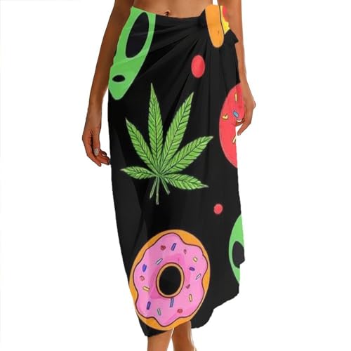 Women's Lightweight Long Scarf Thin Scarf Beach Headscarf Wimwear Bikini Wrap - color: Color627
