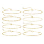 Tewiky Waterproof Gold Bracelets for Women Non Tarnish - Dainty Stack 14K Gold Plated/Sterling Silver Chain Bracelets Set Adjustable Trendy Jewelry for Women - style: Style D