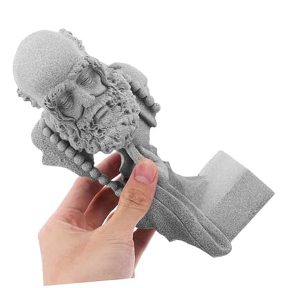 HANABASS Decorative Stone Buddha Statue for Garden and Home Lightweight Zen Figurine for Indoor and Outdoor Use Charming Buddhist Aesthetic for Bonsai Arrangements