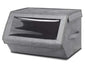 Whitmor Stackable Window Box, Crosshatch Gray - color: Crosshatch Gray, size: 1 Pack