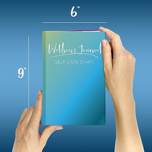 BookFactory Wellness Journal/Personal Health Diary/Mental and Physical Wellness Book - Soft Touch Laminate Hardbound, 100 Pages, 6'' x 9''(DX) (Made in USA) - style: Wellness Laminate Hardbound