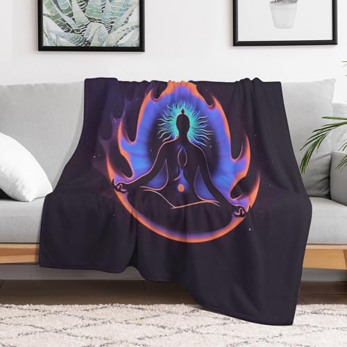 Meditation Zen Abstract Throw Blankets Blanket Bed Blanket Couch Decorative Throw Blankets Soft Cozy Warm Living Room Bedroom - size: 60"*80"（150*200cm）