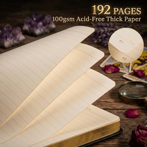 Lined Journal for Women Men, 192 Pages A5 Notebook Journal, Hardcover Notebook with 100Gsm Thick Pages, Leather Note Book for Writing, Travel, Business, Office, Prayer 5.7 x 8.3,Black - color: Black, style: Lined