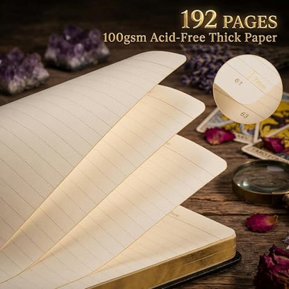 Lined Journal for Women Men, 192 Pages A5 Notebook Journal, Hardcover Notebook with 100Gsm Thick Pages, Leather Note Book for Writing, Travel, Business, Office, Prayer 5.7 x 8.3,Black - color: Black, style: Lined