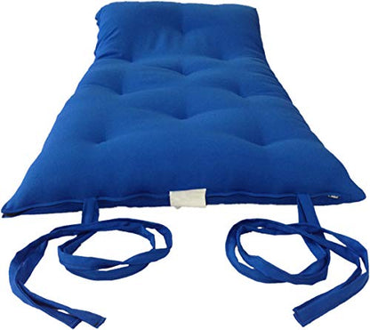 D&D Futon Furniture Traditional Japanese Floor Futon Mattresses, Foldable Cushion Mats, Yoga, Meditaion Single Size 3" Thick X 27" Wide X 80" Long (Royal) - color: Royal