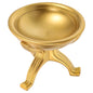 Ipetboom Gold Altar Offering Bowl Multi-function Decorative Wash Basin Resin Statue Hand-painted Copper Effect Religious Tabletop Decor for Worship Meditation and Holiday Memorial